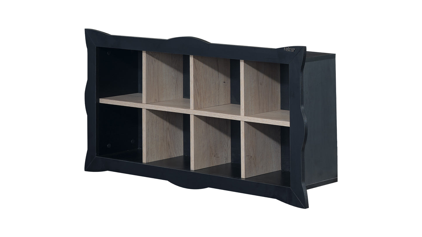 Cameretta completa per ragazzi "Charisma" stile elegante colore rovere chiaro e nero.