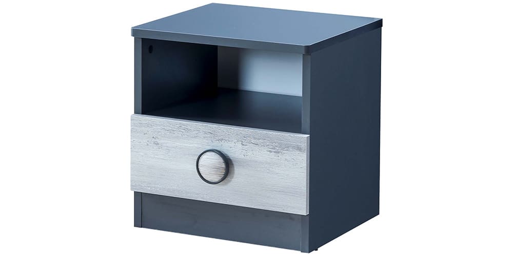 Chambre complète pour garçon avec lit 120x200 style "Urban" gris