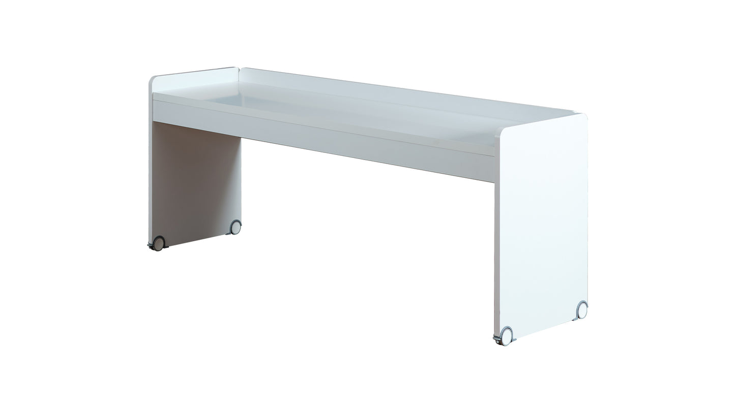Chambre d'enfant "Diamant" fonctionnelle complète avec lit bridge blanc et chêne clair.