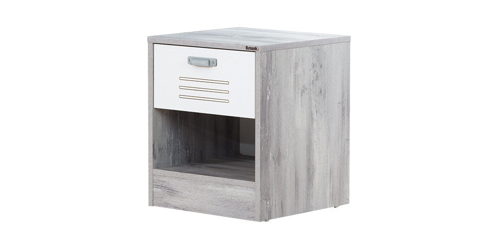 Cameretta completa per ragazzo/a "Intelligente" colore bianco e grigio con letto contenitore.