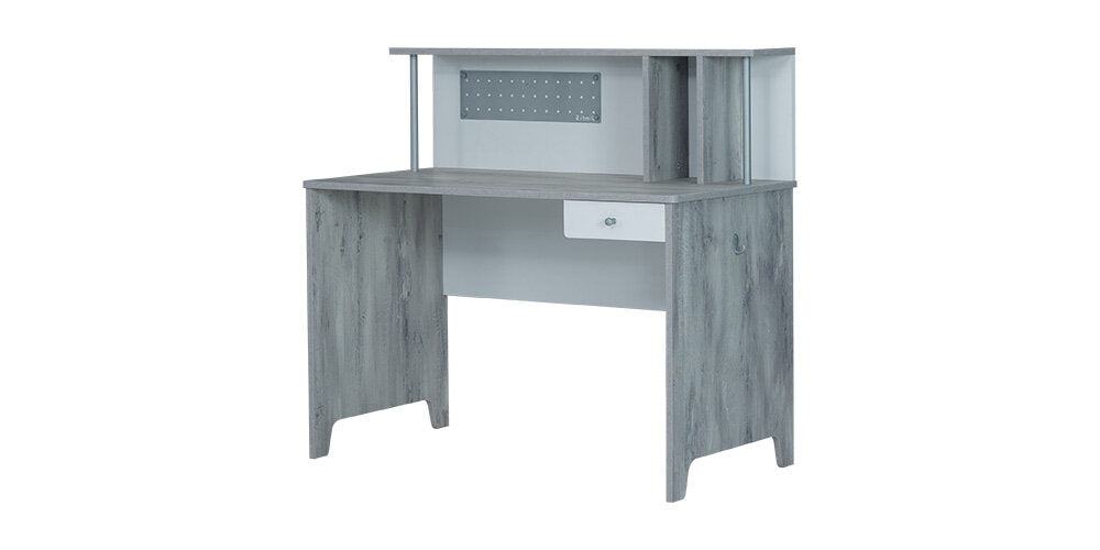 Cameretta completa per ragazzo/a "Intelligente" colore bianco e grigio con letto a castello.
