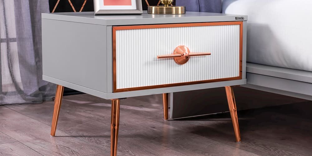 Cameretta completa per ragazzi "Lara" stile classico elegante colore bianco e grigio