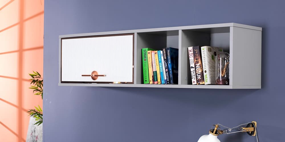Cameretta completa per ragazzi "Lara" stile classico elegante colore bianco e grigio