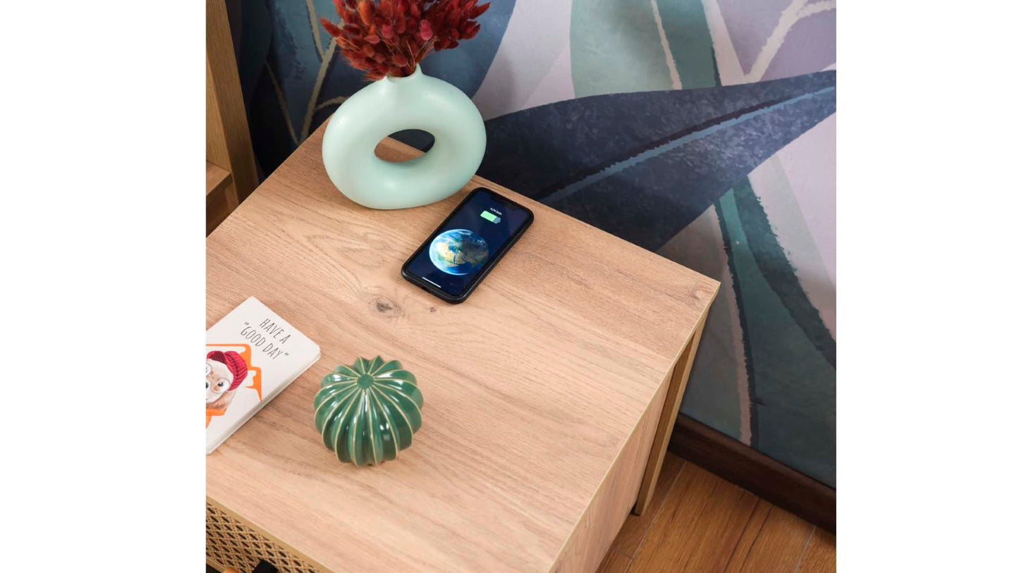 Cameretta completa per ragazzi "Latte" stile classico e naturale color legno chiaro.