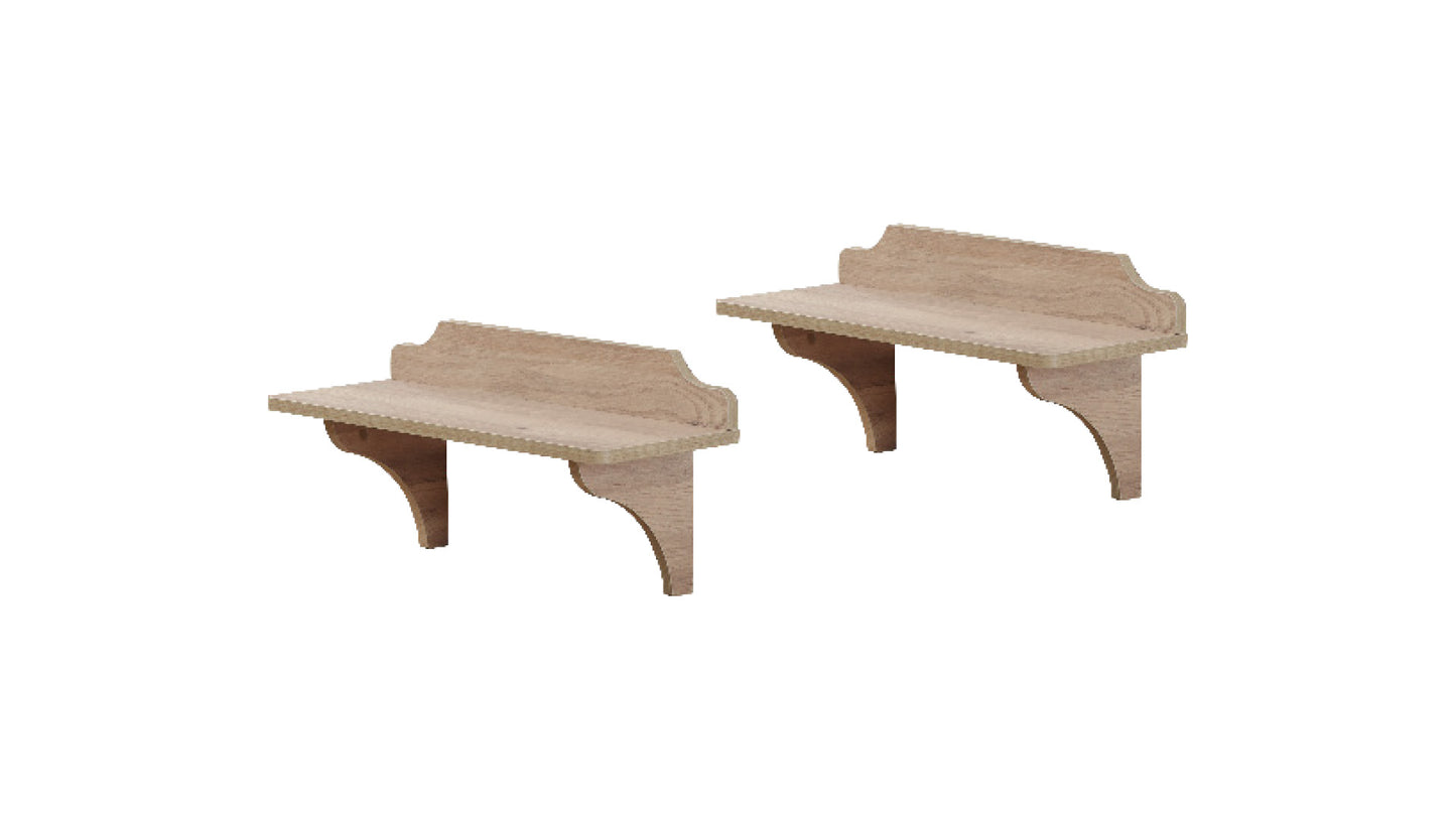Cameretta completa per ragazzi "Latte" stile classico e naturale color legno chiaro.
