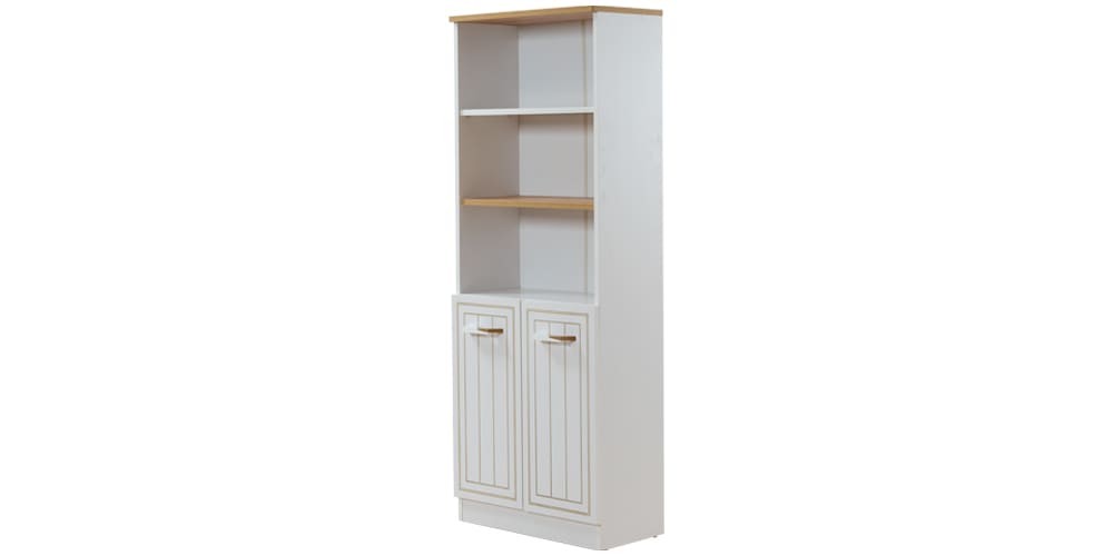 Cameretta completa per ragazzo "Mango" con letto 120x200 stile essenziale bianco