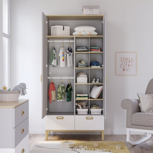 Cleo Baby 2-türiger Kleiderschrank
