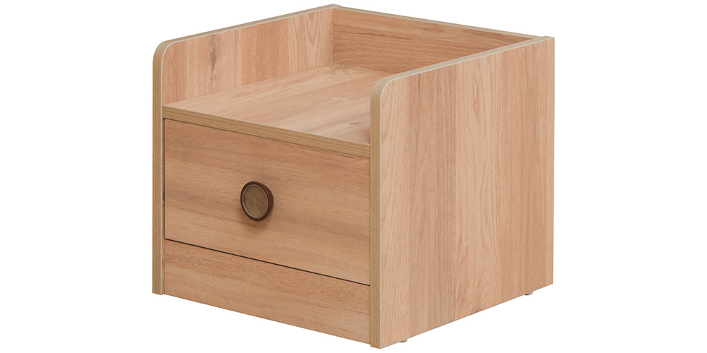 Cameretta completa per ragazzo "Nesta" stile essenziale color legno pino chiaro.