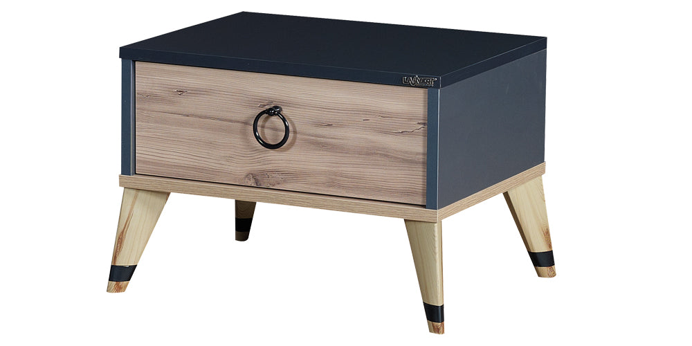Chambre garçon complète "Oscar" en bleu foncé et bois