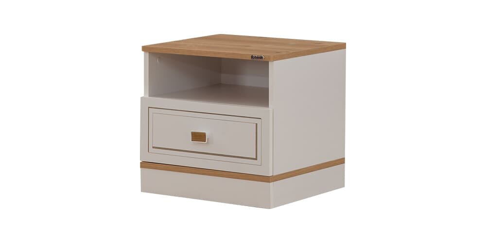 Cameretta completa per ragazzi "Rixos" stile elegante colore bianco e noce.
