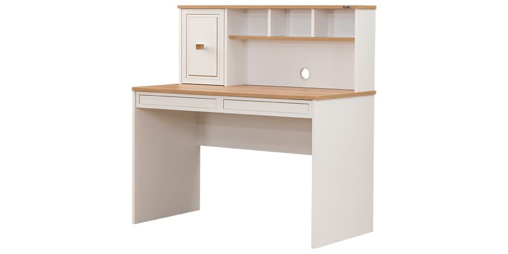Cameretta completa per ragazzi "Rixos" stile elegante colore bianco e noce.