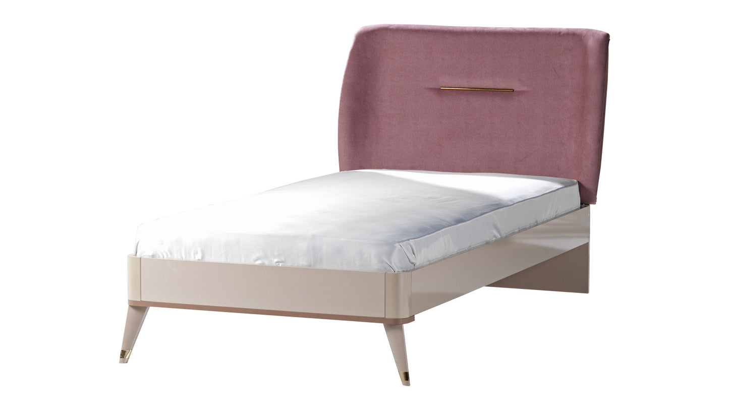 Cameretta completa per ragazza "Royal" colore rosa chiaro e rosa scuro.
