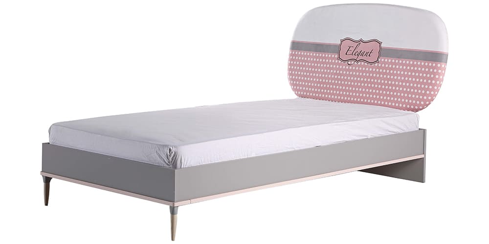 Komplettes Schlafzimmer für Mädchen mit 100x200 Bett Mod. „Elegant“