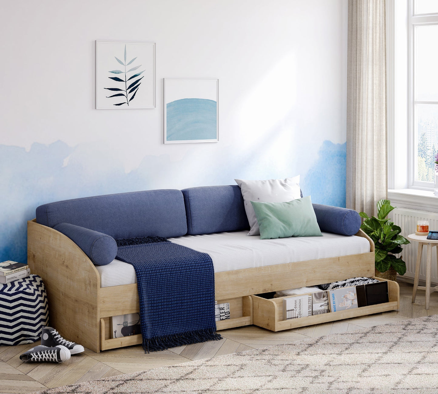 Cuscino Daybed Blu