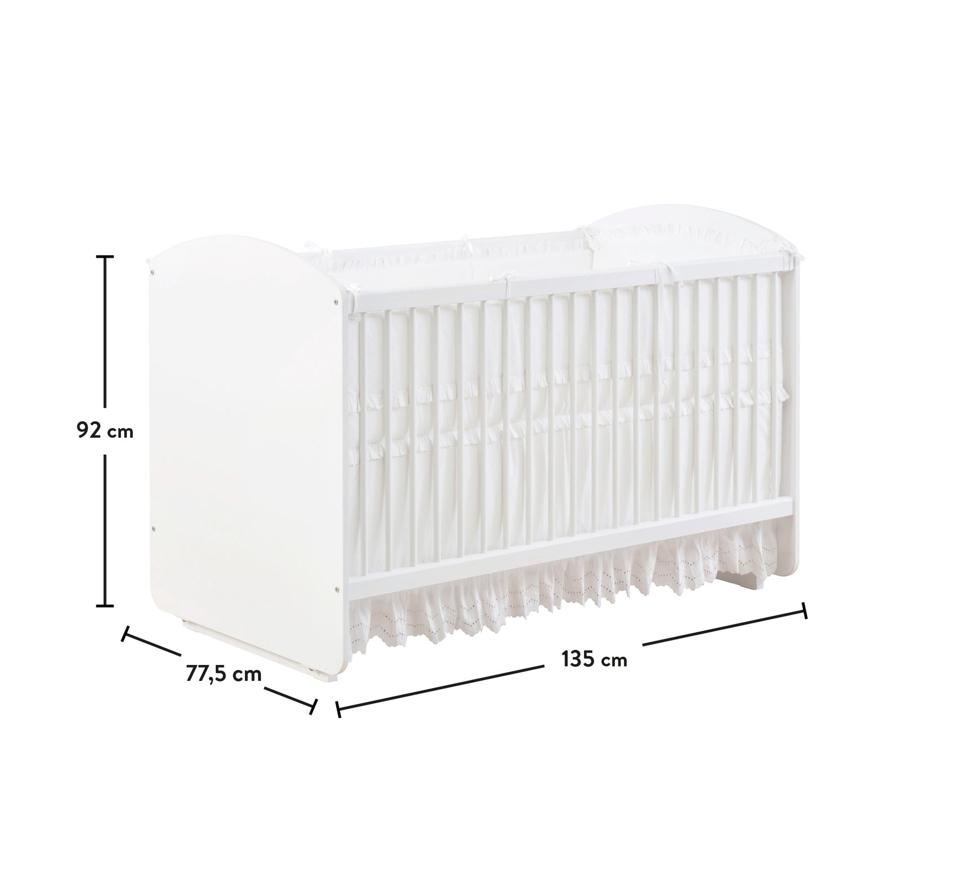 Lettino Dondolo per bebe Bianco (70x130 Cm) - Donne’s Home