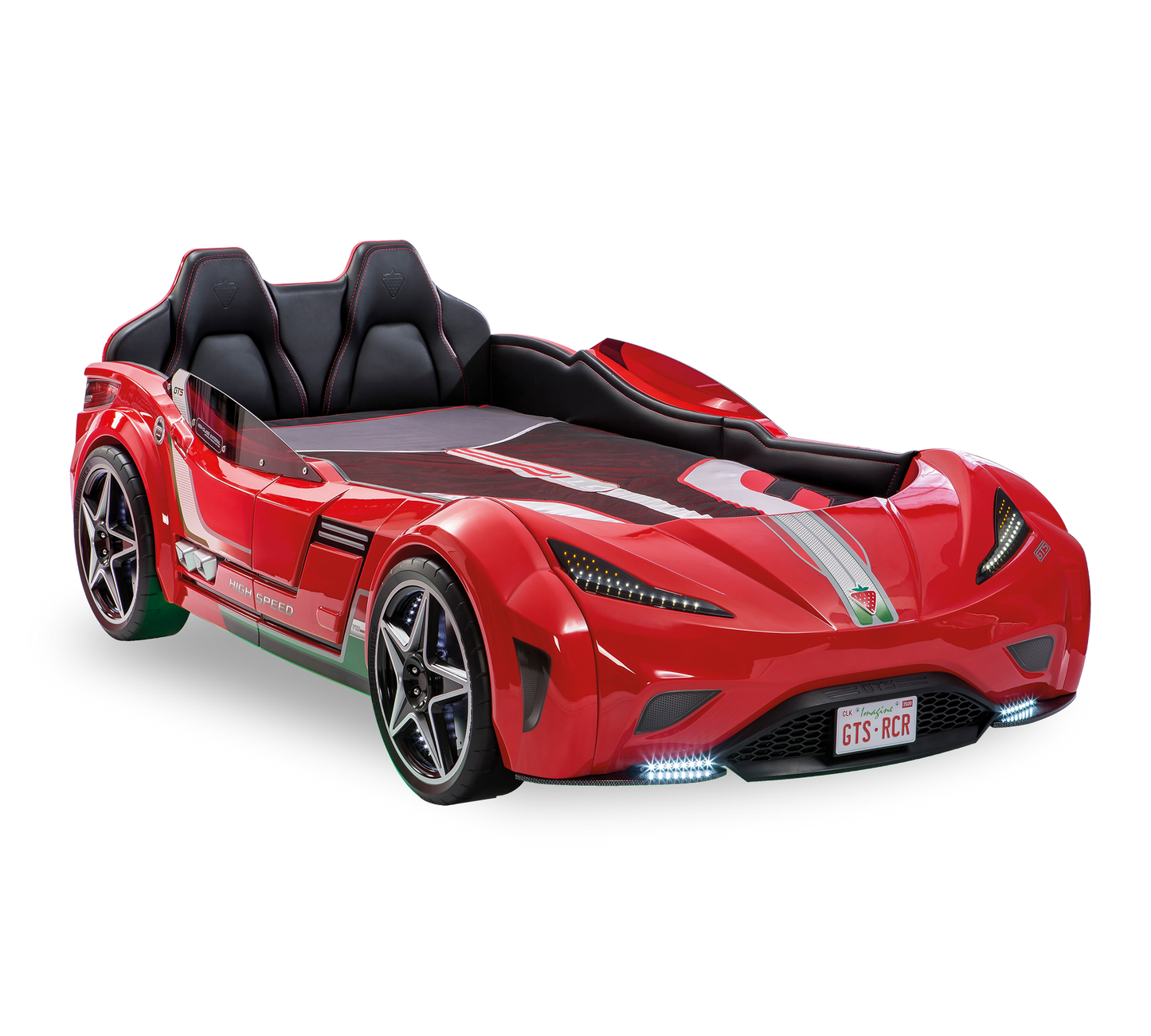 Gts Autoletto macchina per bambini - (Rosso) (99x191 Cm)