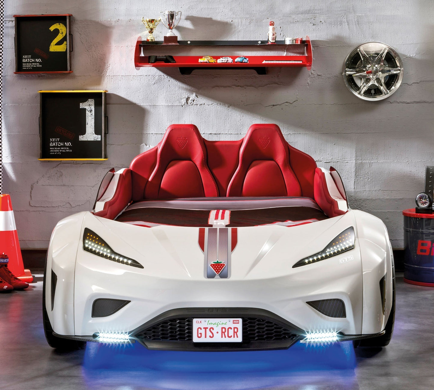 Gts Autoletto macchina per bambini - (bianco) (99x191 Cm)