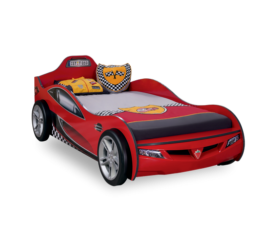 Lit voiture Coupé Auto pour enfants - (rouge) (90x190 Cm)