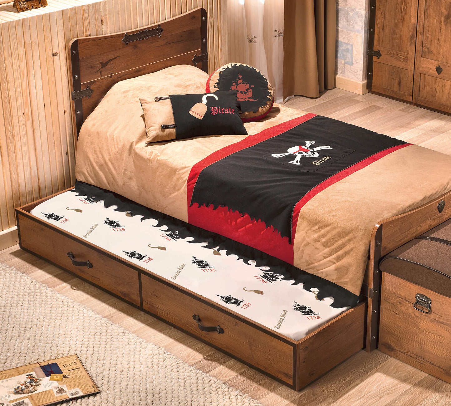 Letto estraibile Pirate (90x190cm)