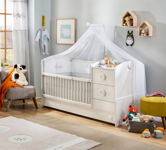 Lettino trasformabile Baby Cotton St (75x160 Cm)