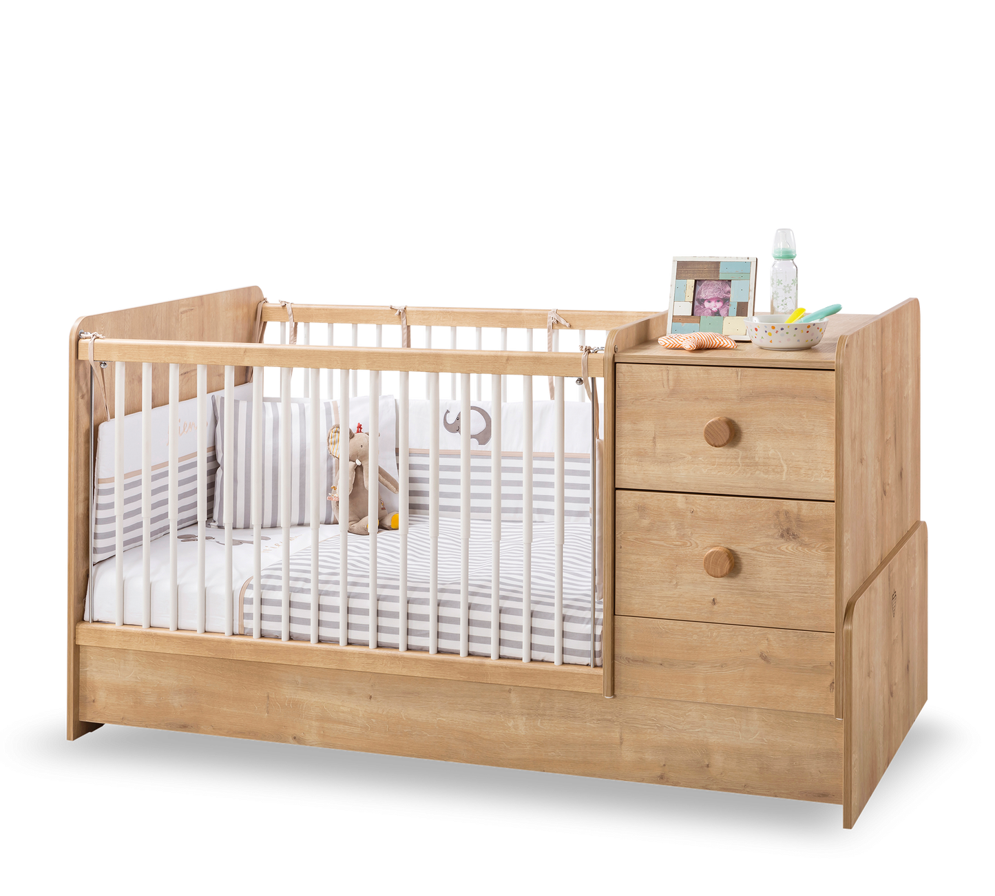 Lit bébé convertible Moka St (75x160 cm)