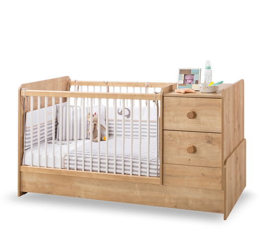 Lit bébé convertible Moka St (75x160 cm)