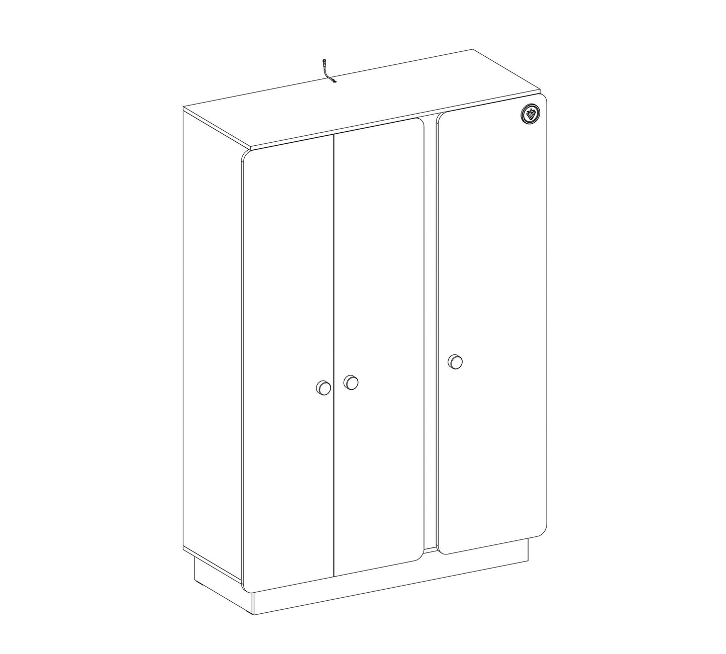 Armoire 3 portes Natura Baby