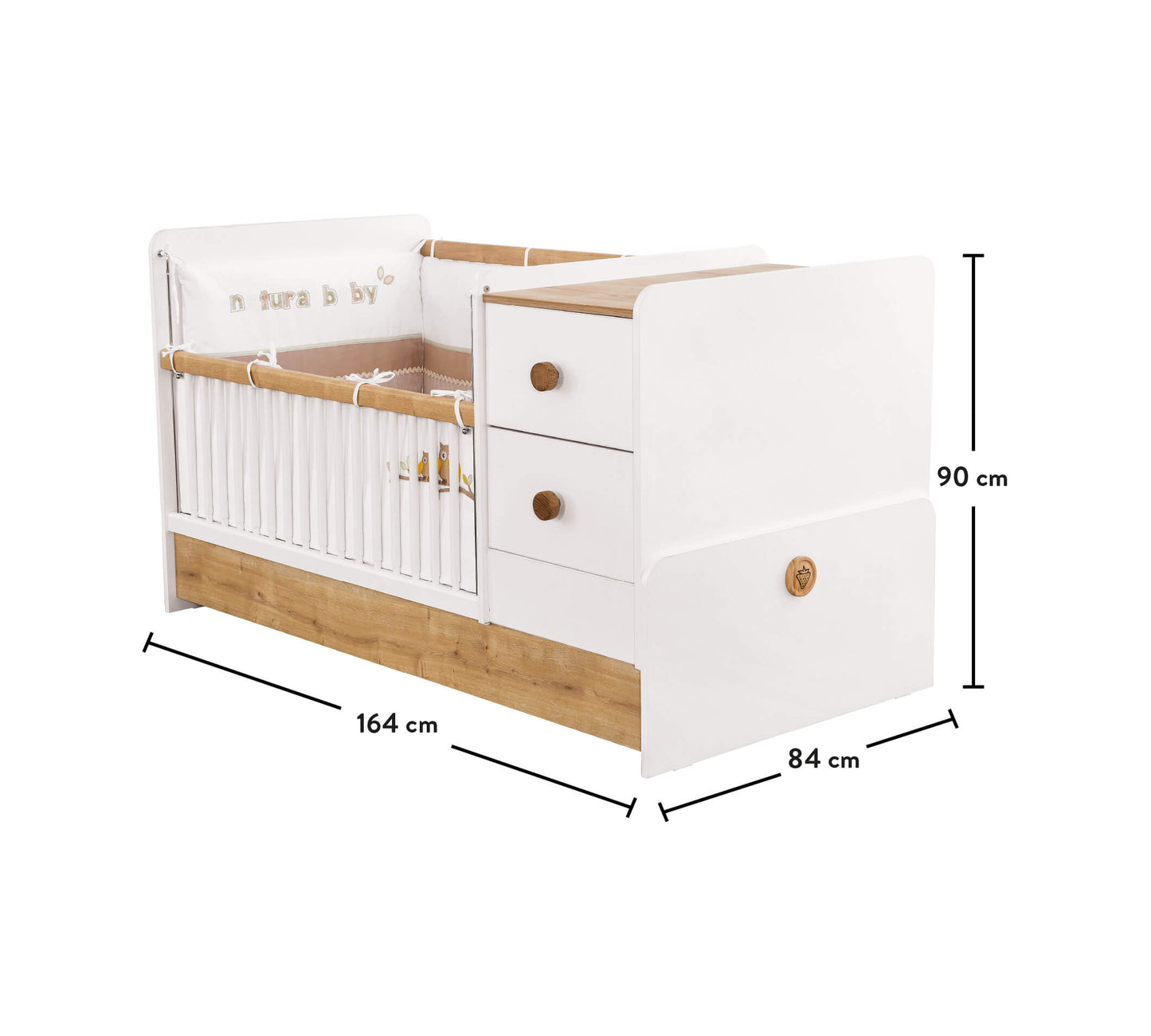 Natura Baby St Cabrio-Kinderbett (75x160 cm)