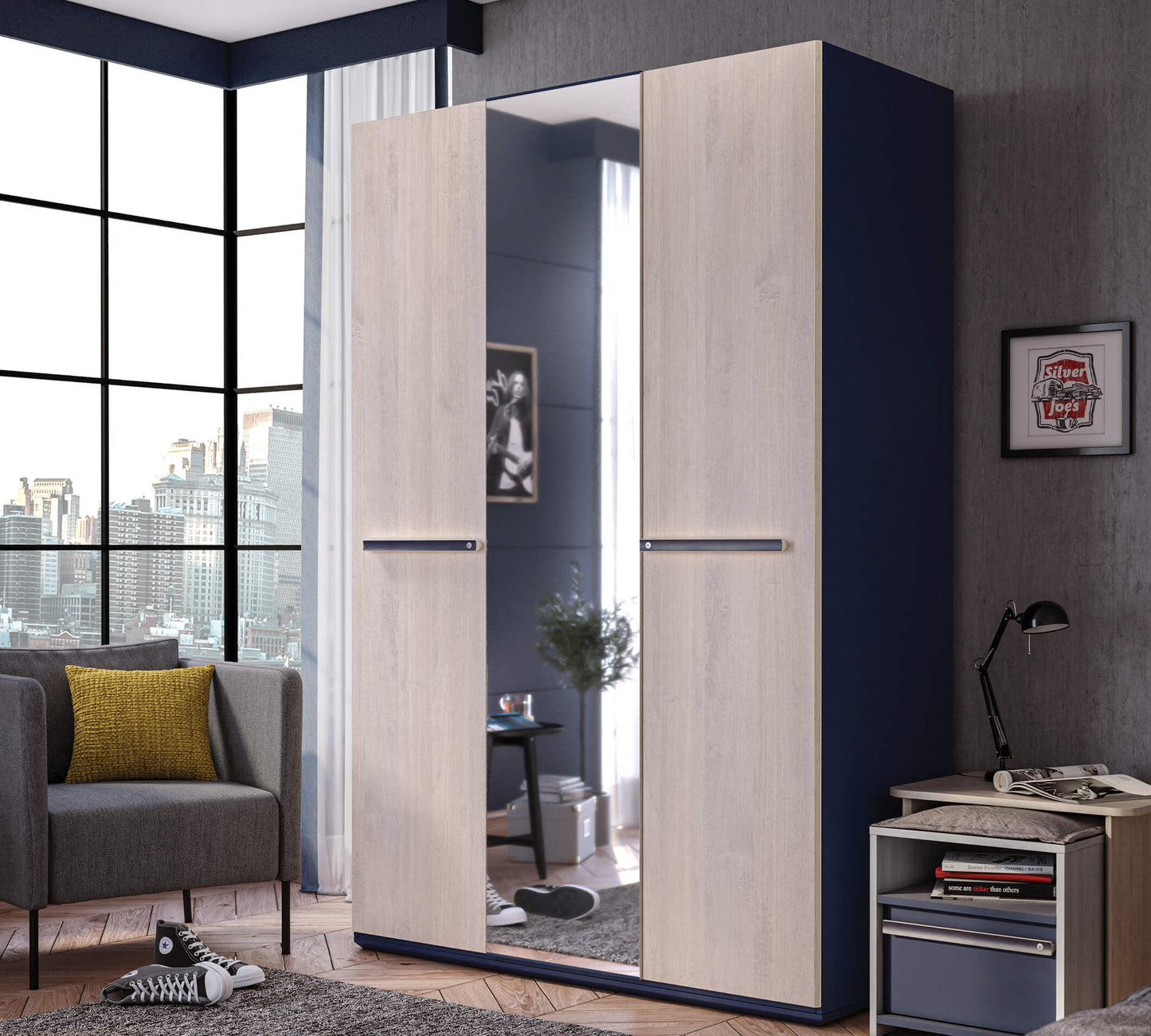 Armoire trio 3 portes