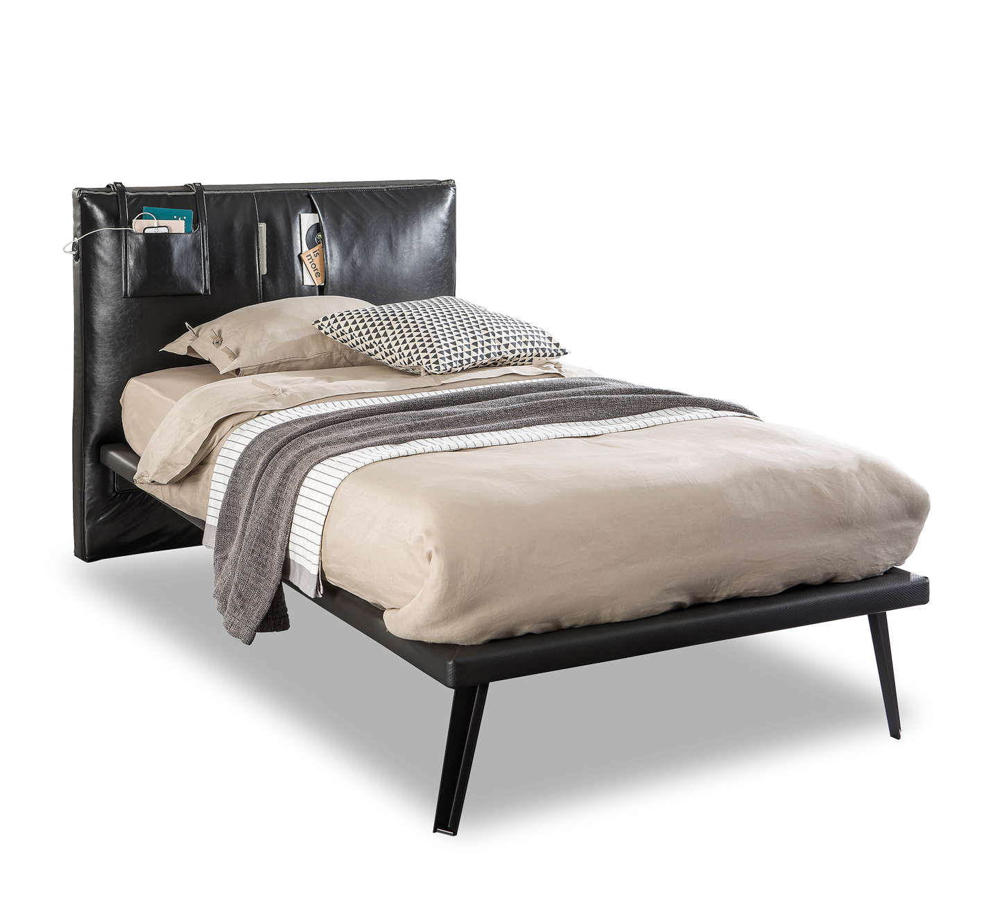 Letto Dark Metal (100x200 Cm)
