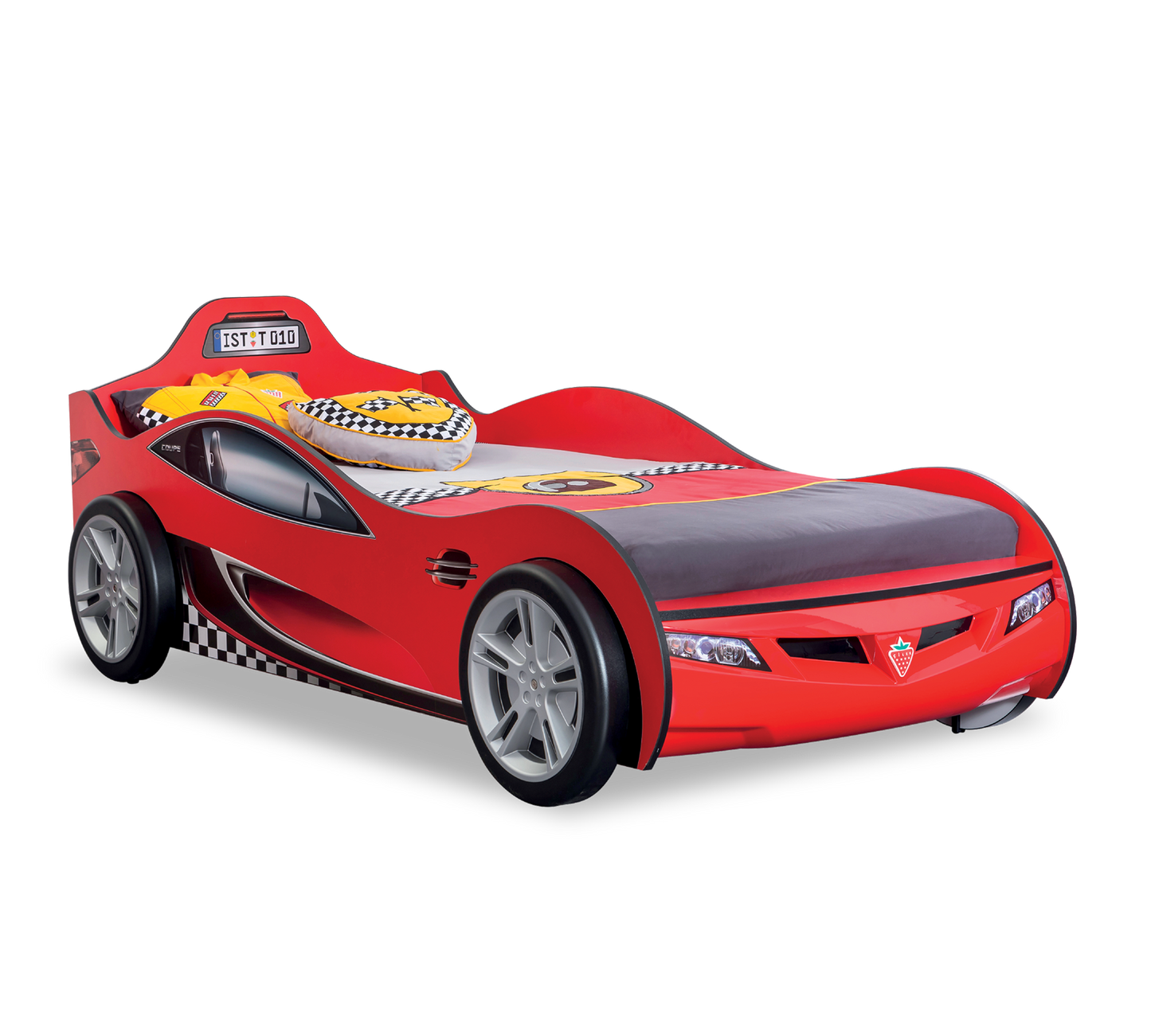 Voiture lit Race Cup Auto pour enfant - rouge (90x190 Cm)