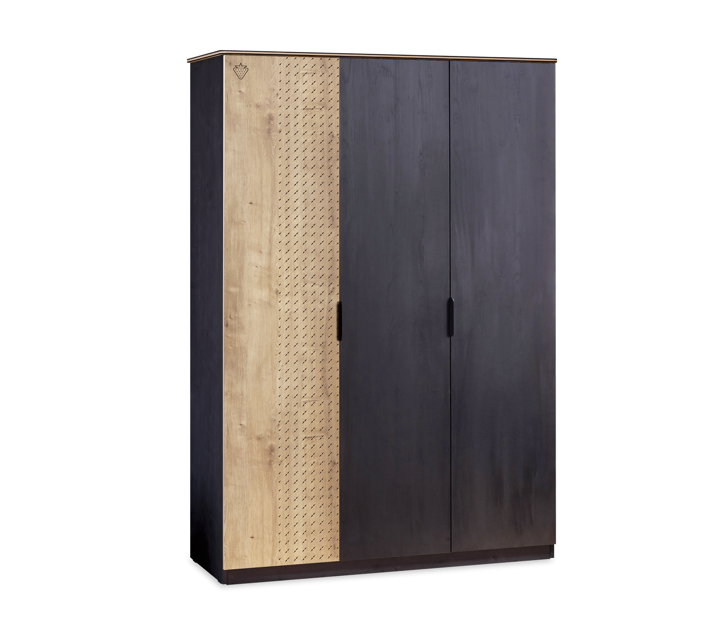 Armoire 3 portes ligne noire