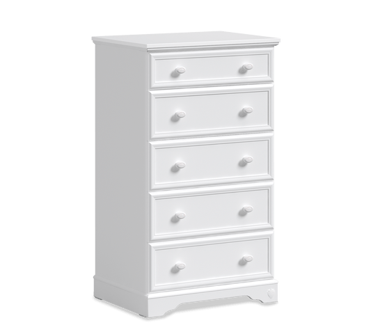 Grande commode blanche rustique