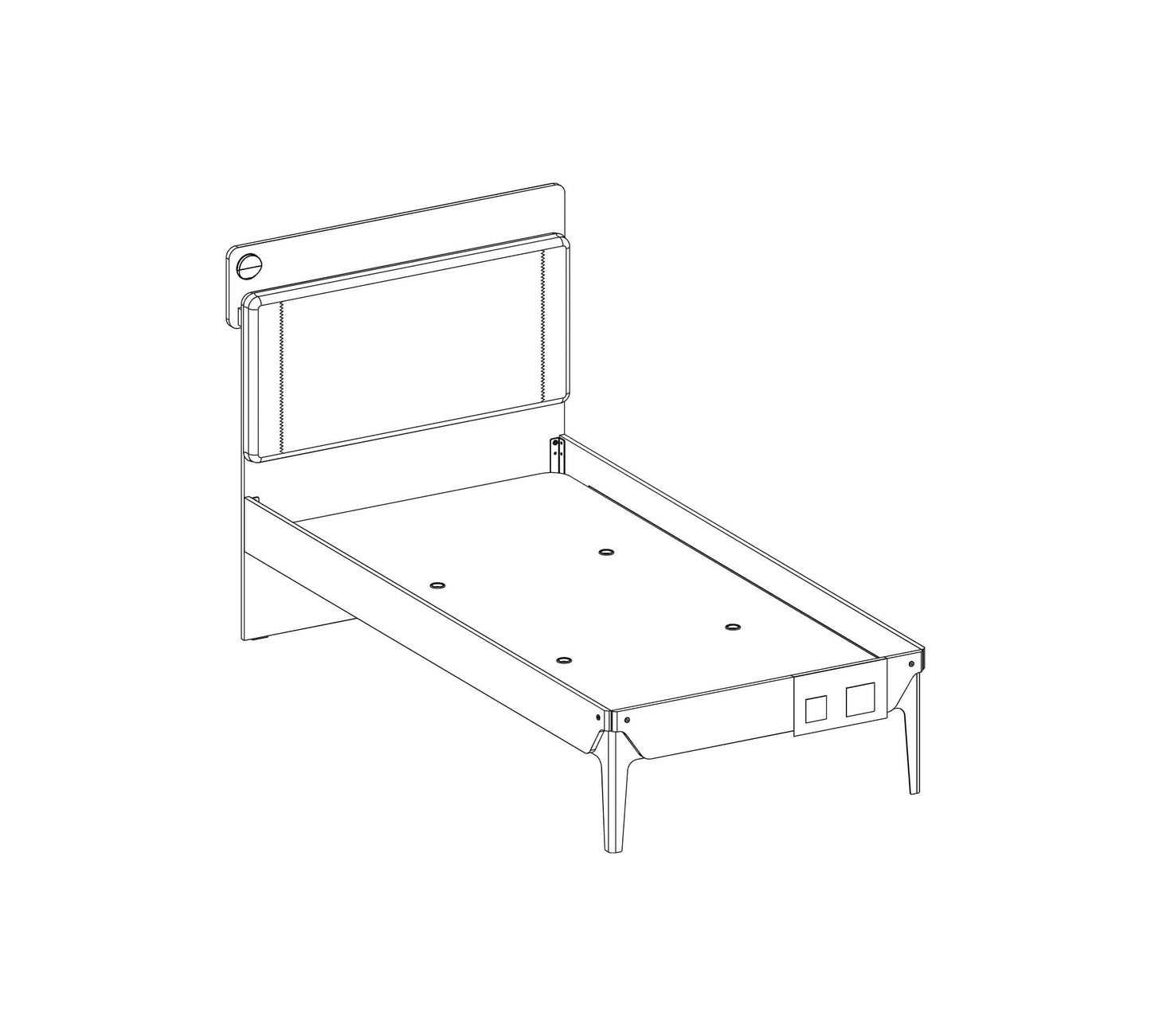 Lit Ligne Duo (100x200 Cm)