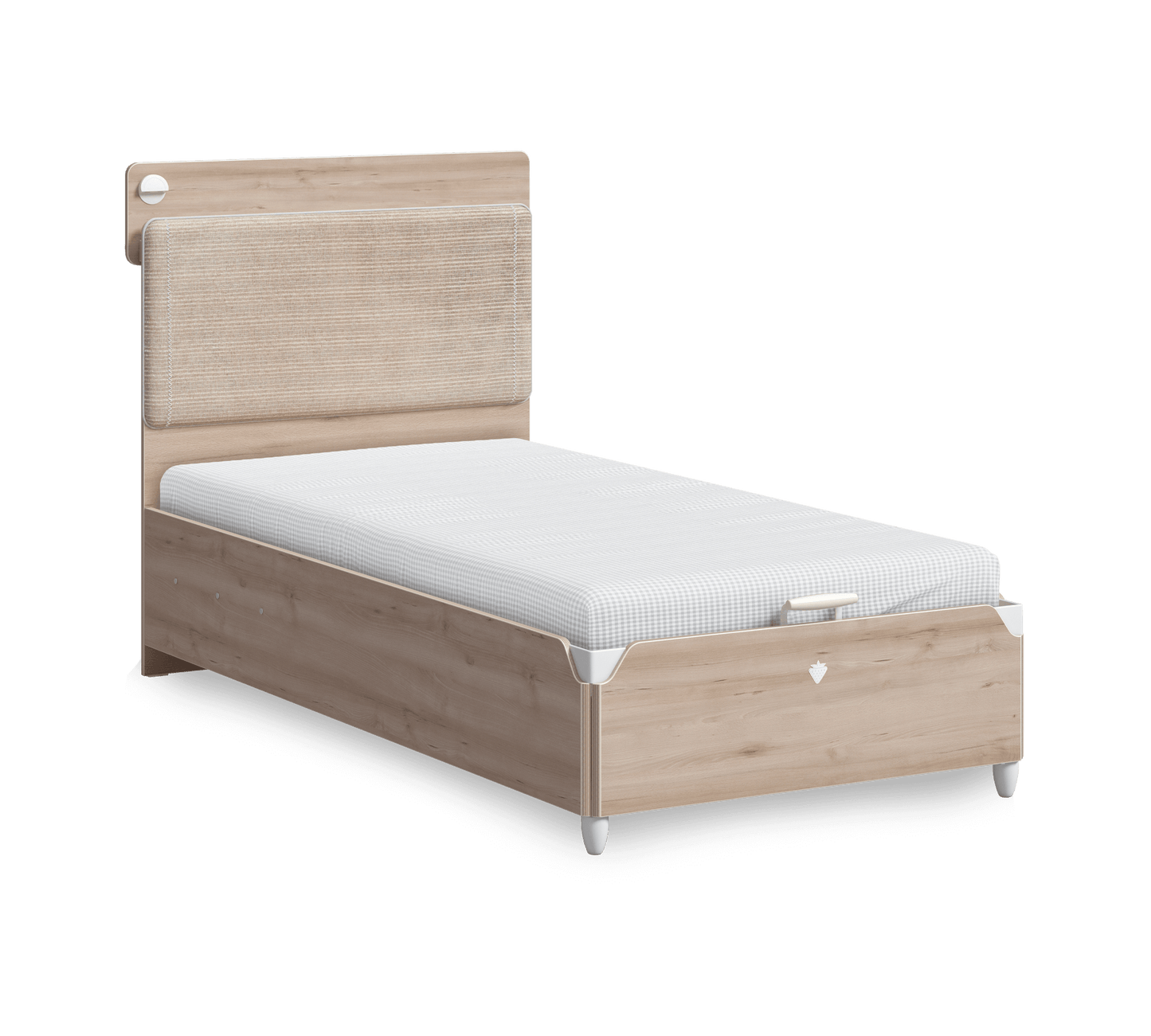 Line Duo Bett mit Untergestell (100x200 cm)