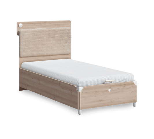 Line Duo Bett mit Untergestell (100x200 cm)