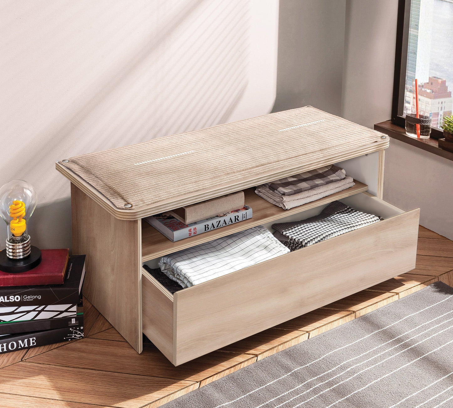 Duo Ottoman mit Kommode