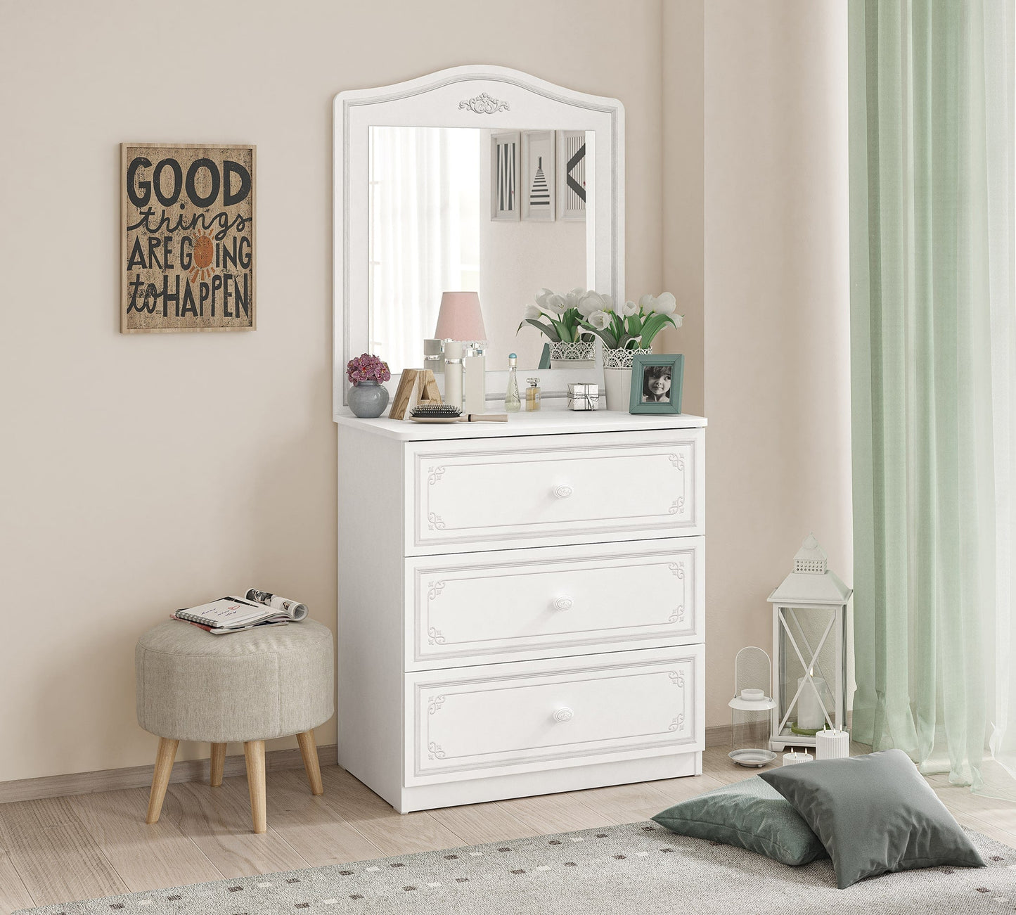 Commode Selena Grey (gris)