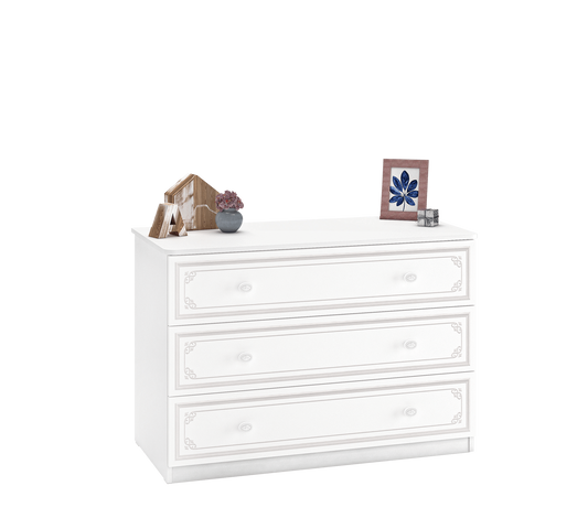 Comò grande Selena Grey (grigio)