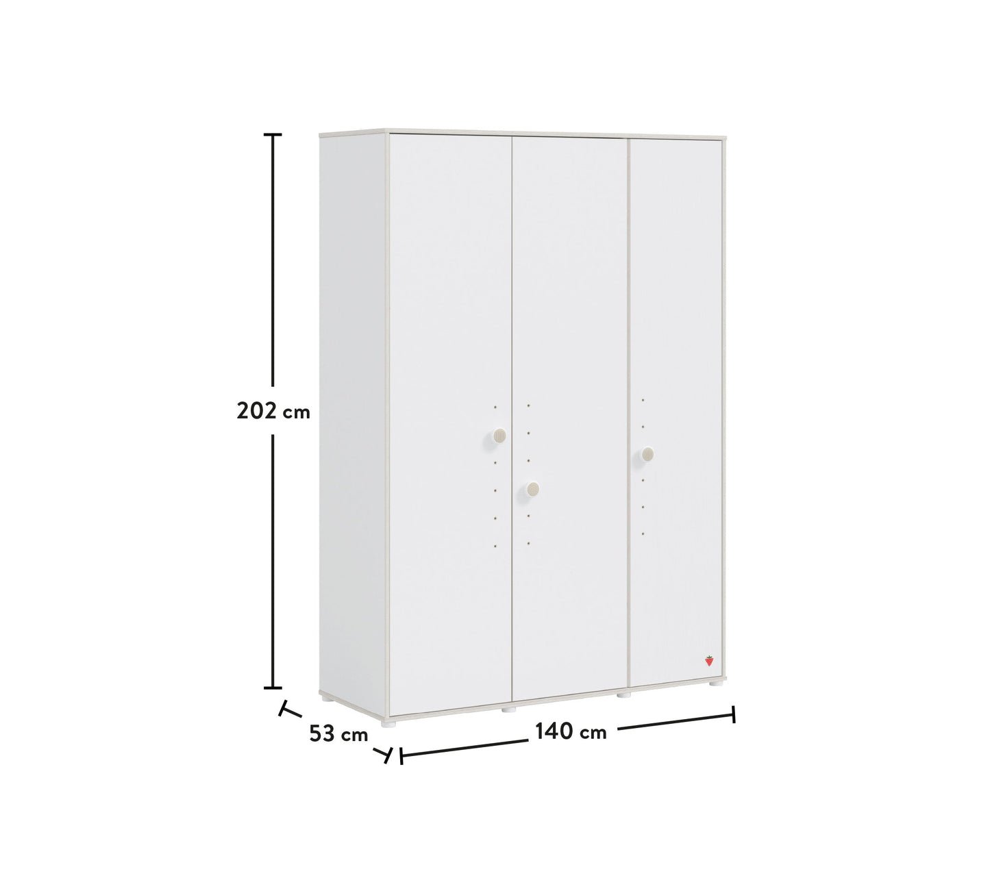 Armoire 3 portes Montes blanche