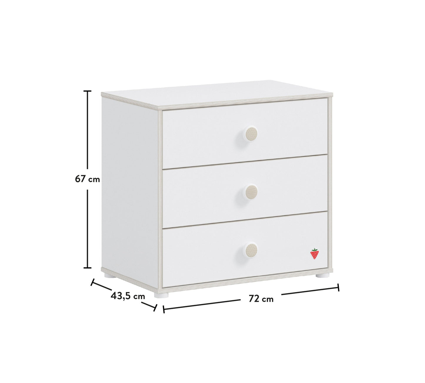 Petite commode blanche Montes