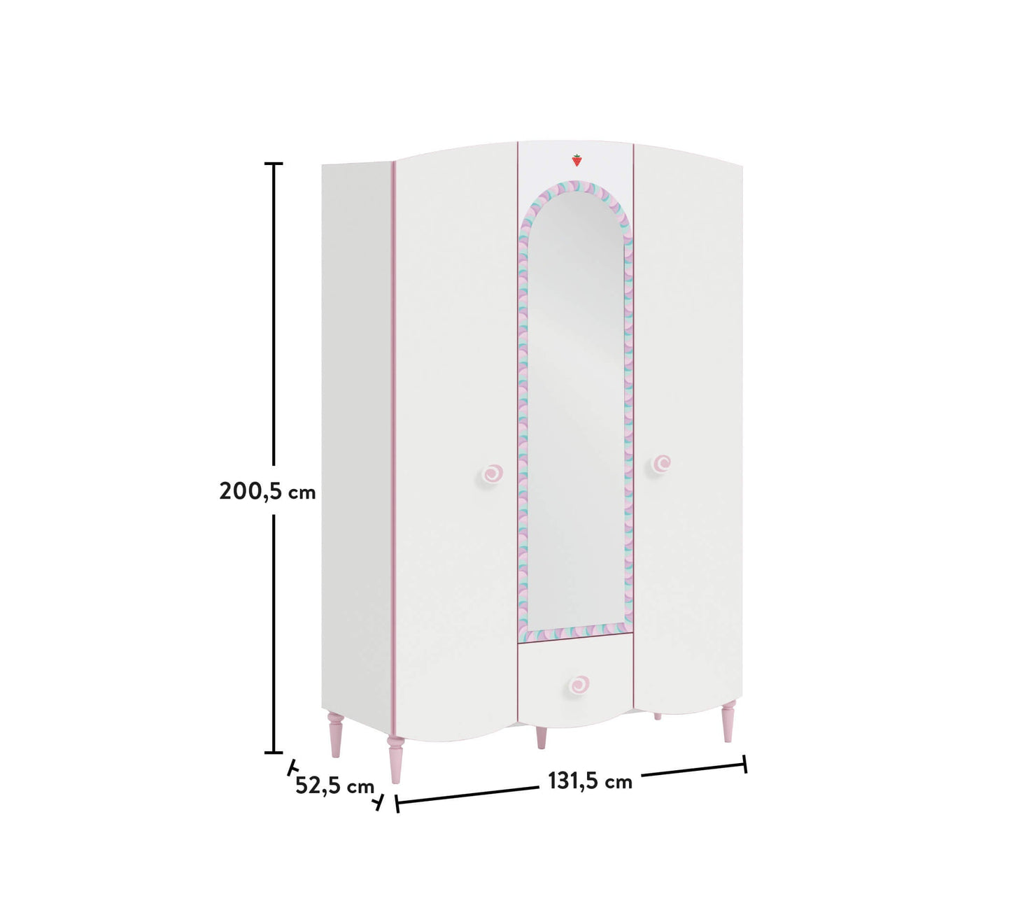 Armoire 3 portes Princesse