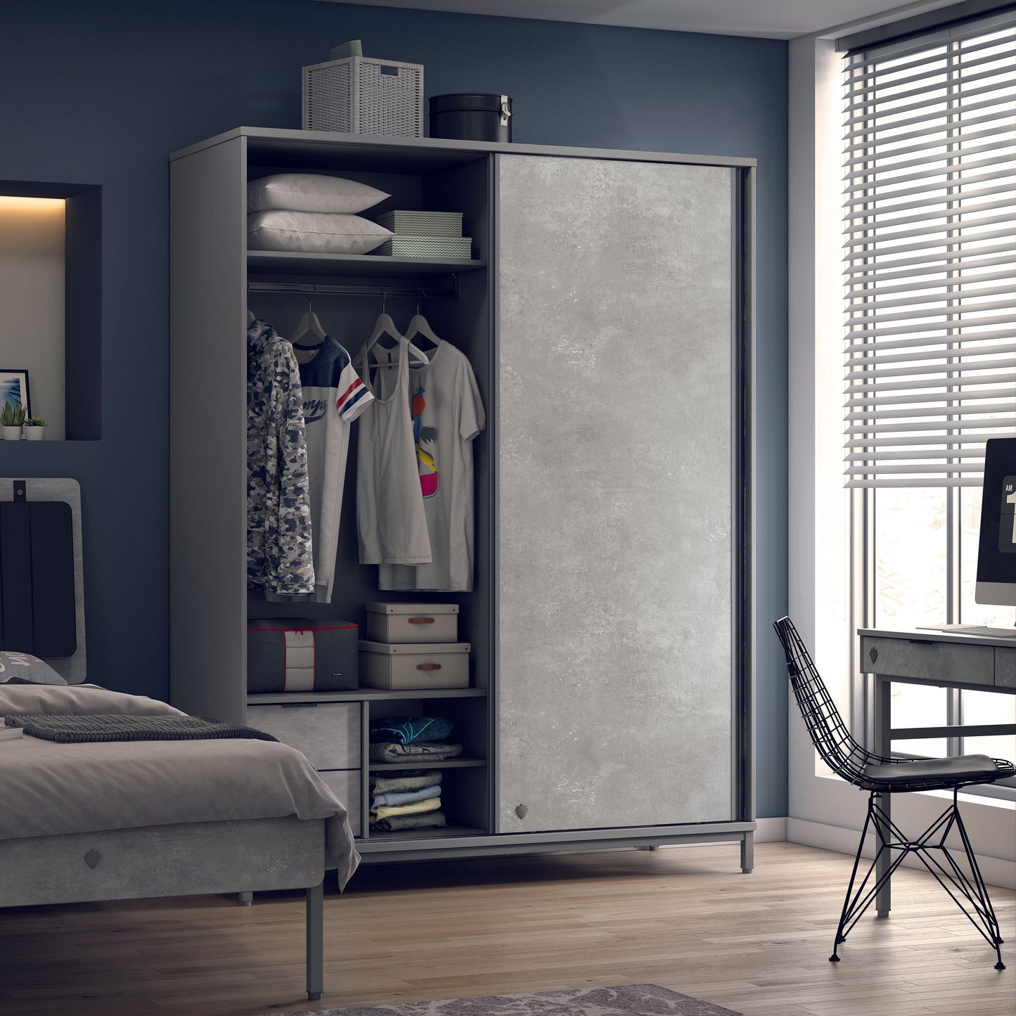 Slide Cabinet Space Gray