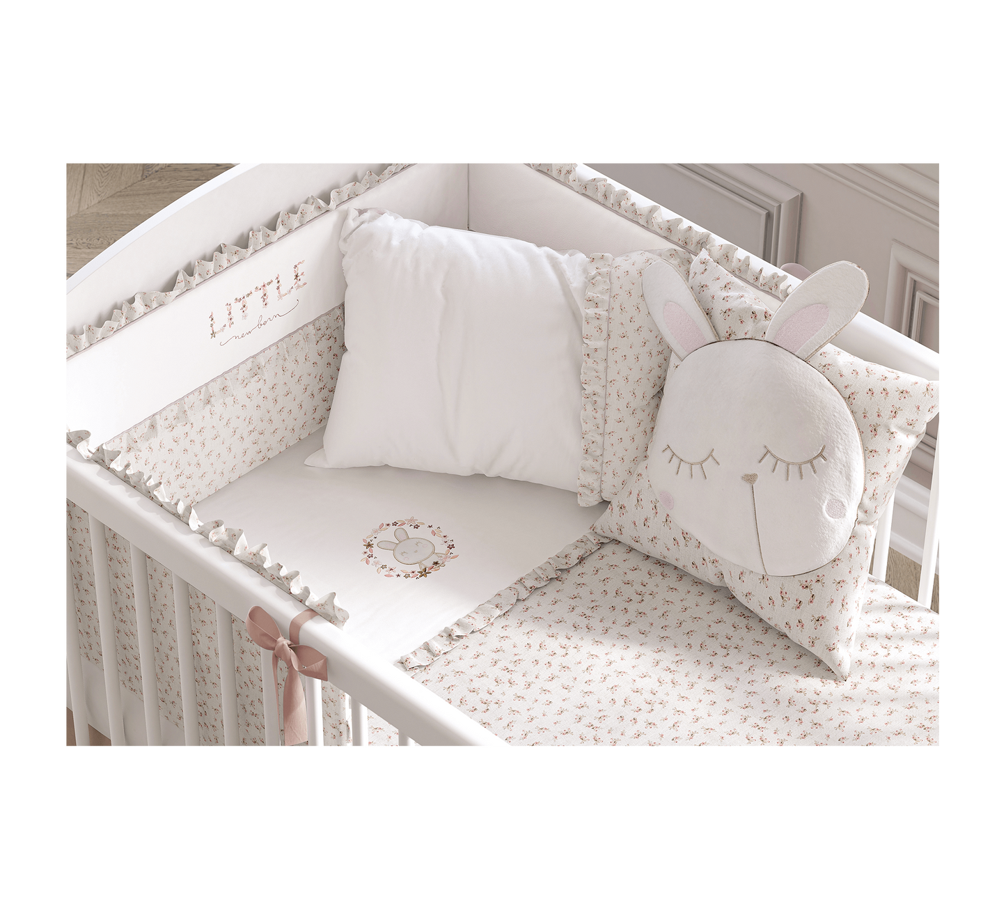 Set Biancheria Da Letto Bambina Coniglietta (70x130 Cm)