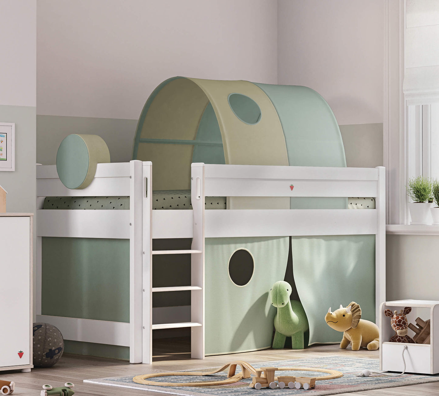 Tenda da gioco per letto medio alta Montes (verde)