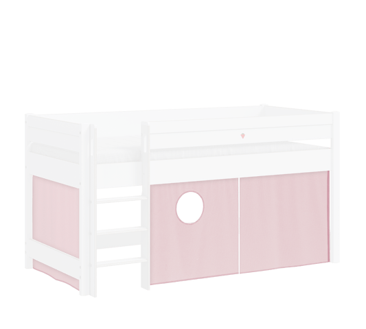 Montes Spielzelt mit mittelhohem Bett (Pink)