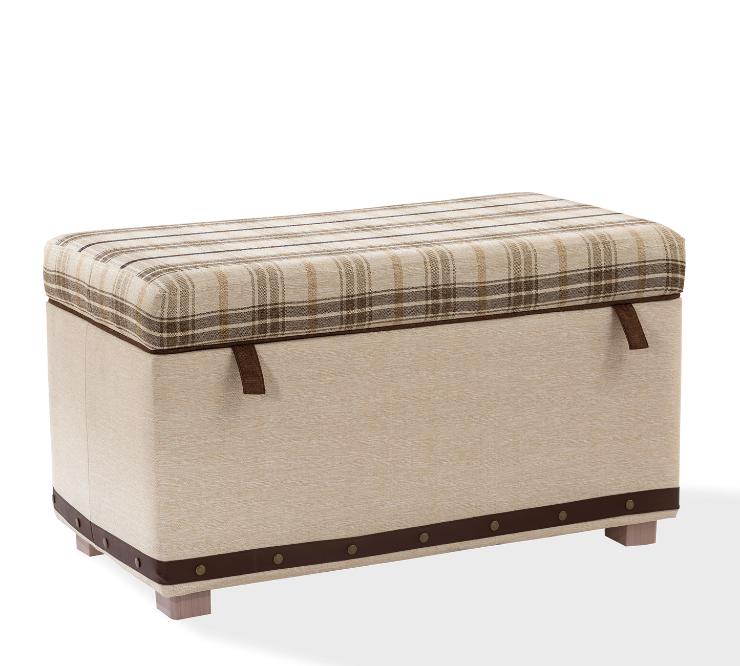 Storage Ottoman Plaid