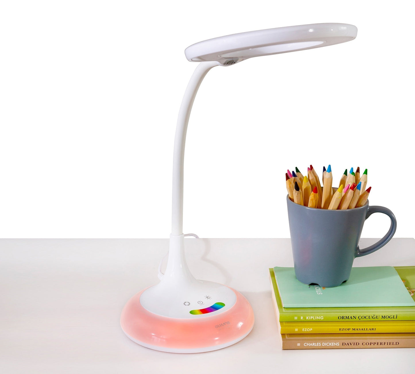 Lampe de table LED arc-en-ciel