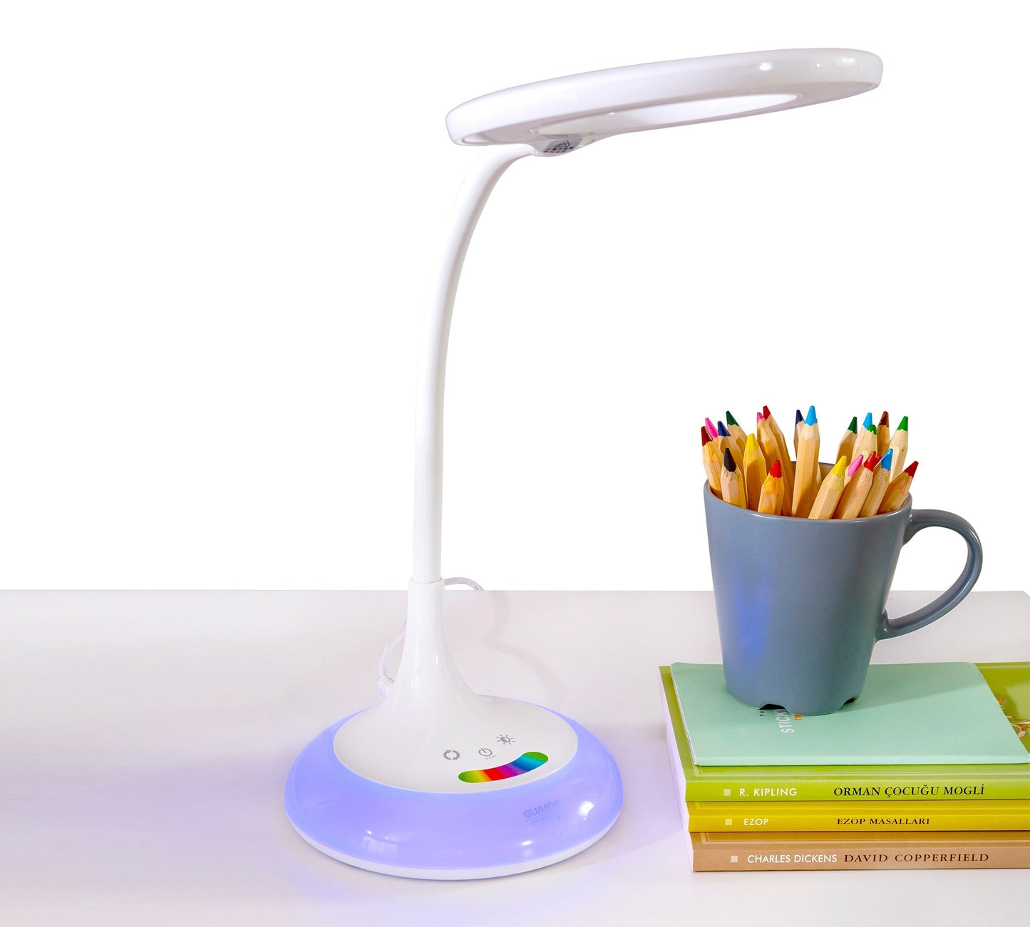 Lampe de table LED arc-en-ciel