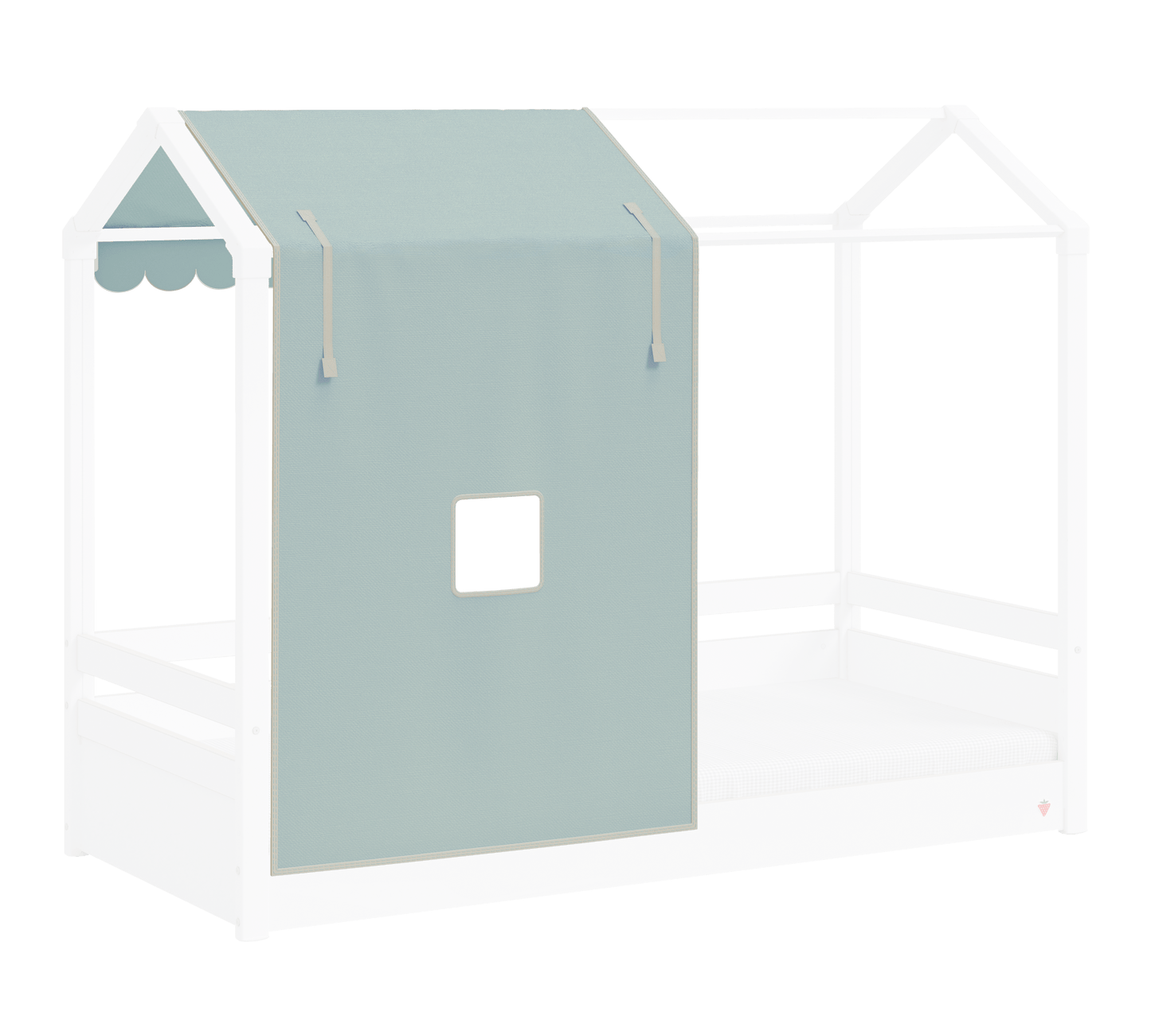 Mezza tenda con letto a tetto piano Montes verde